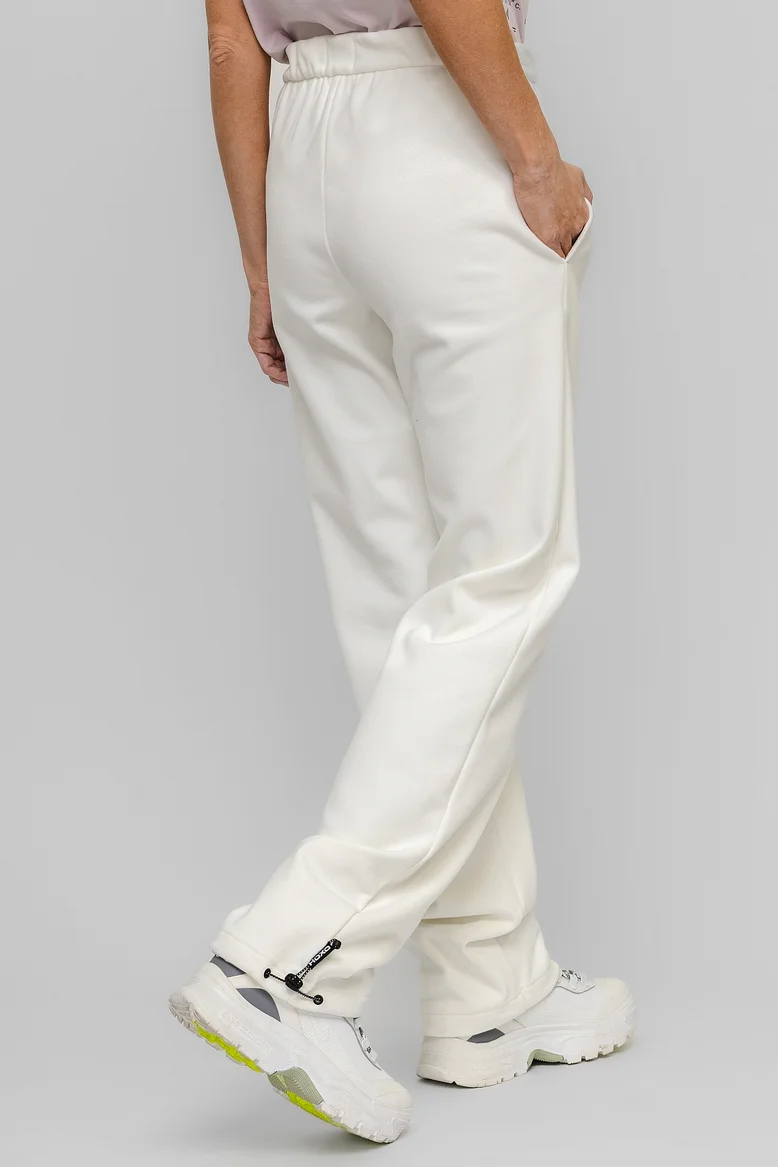Брюки спортивные с утяжкой внизу, женские, цвет "Молочные берега"