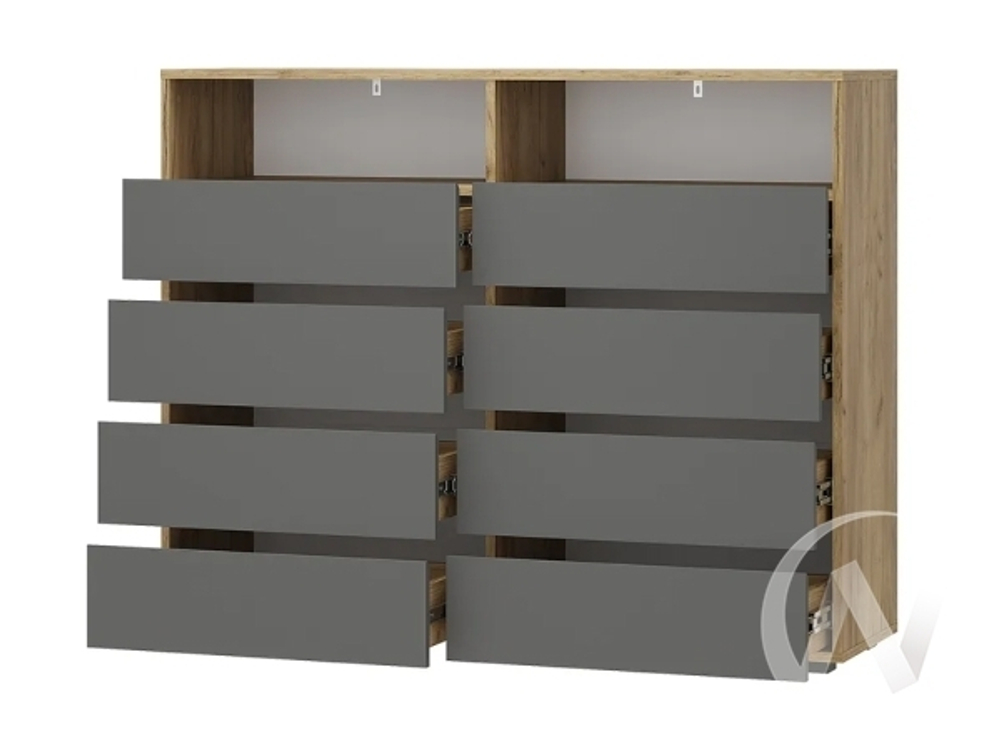 Комод КМ-20 Прихожая Твист (крафт/графит)