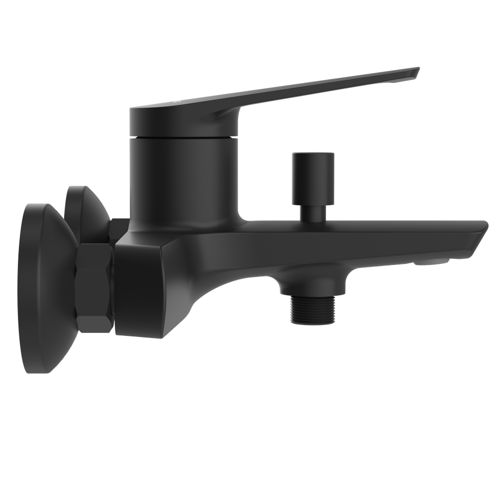 Смеситель для ванны с душем STWORKI Вирклунд S05100BK матовый чёрный