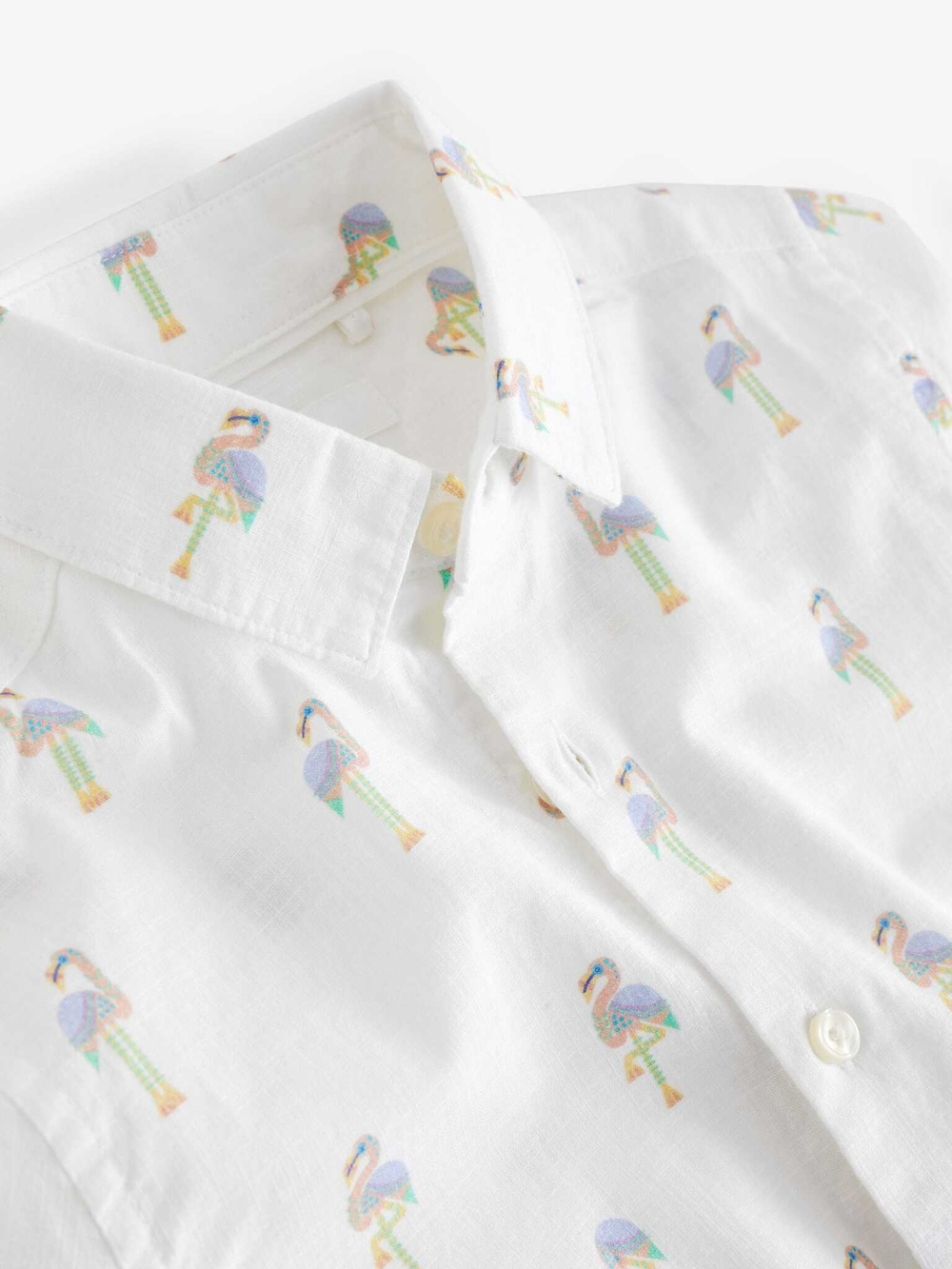 Рубашка с коротким рукавом для мальчика Next 729-910, Белый