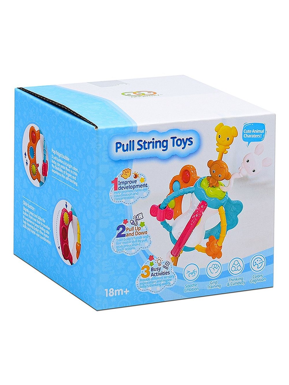 Игрушка развивающая-погремушка Веселые зверята (G308)