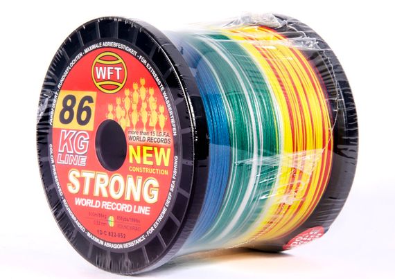 Леска плетёная WFT KG STRONG Multicolor 600 м, 0,52 мм