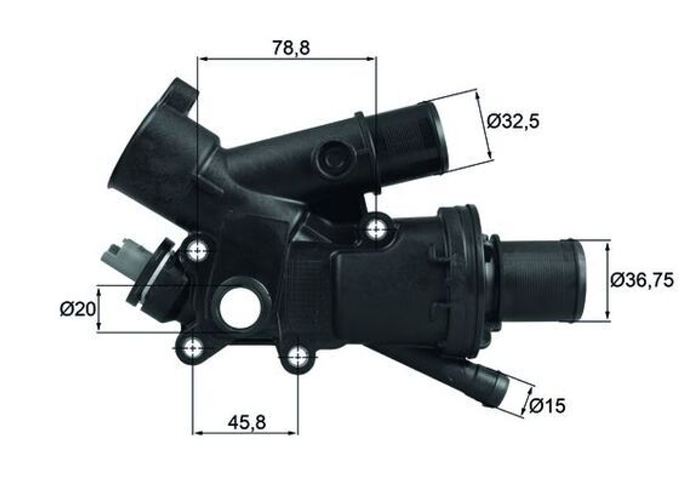 MAHLE - TH4383-MAH - Thermostat, coolant