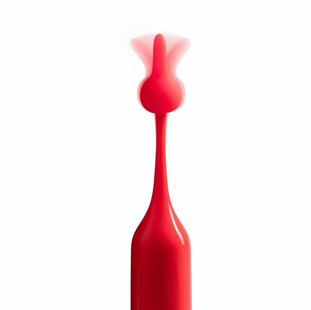 Красный клиторальный стимулятор Romp Pop (Цвет: красный)