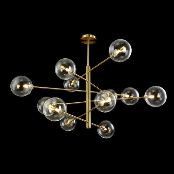 Подвесная люстра Crystal Lux Marzo SP12 Bronze/Transparente