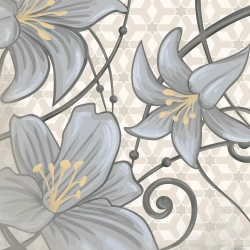 ДЕКОР FLORE GRIS 20X20 ОТ VIVES