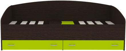 Кровать с выкатными ящиками КарИВи Кадет Венге Лайм