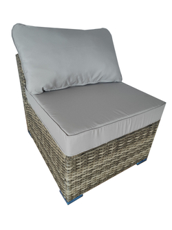 Модуль дивана центральный из искусственного ротанга серии УИЛТШИР «WILTSHRE» цвет Greige