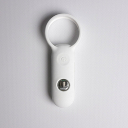 Белое эрекционное виброкольцо с пультом ДУ