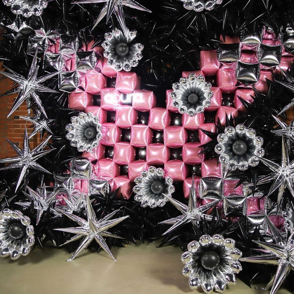 Шар (41''/104 см) Звезда, Составная, Черный блеск, 1 шт. в упак.