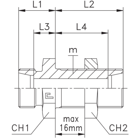 Соединение PD DS06 M14х1.5 (корпус)