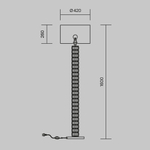 Напольный светильник (торшер) Maytoni DIA008FL-01CH