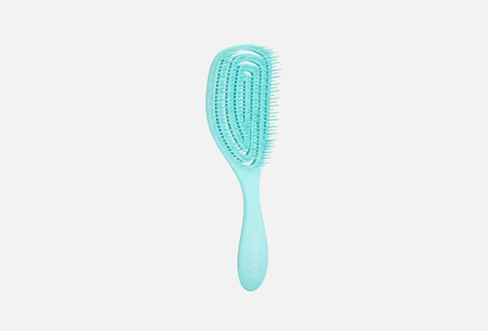 SOLOMEYA Расческа для сухих и влажных волос АРОМАТ ЖАСМИНА Solomeya Wet Detangler Brush Oval Jasmine (1 шт.)