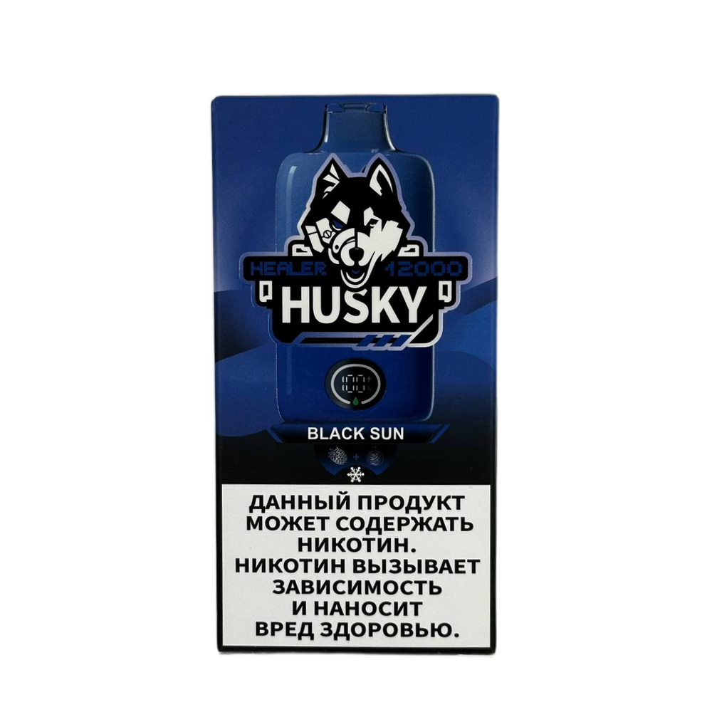 Husky Healer Black sun - голубая малина-гранат 12000 затяжек 20мг Hard (2% Hard)