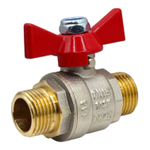 Кран шаровой TEBO 1/2" наружная-наружная (бабочка)