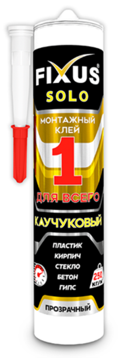 Клей монтажный Соло-250 280 мл Прозрачный