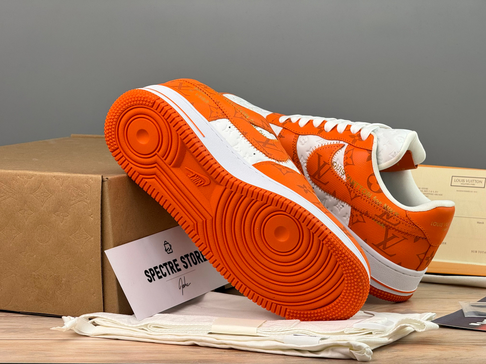 Nike Air Force 1 x Louis Vuitton White Orange