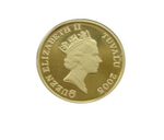 Тувалу 3 доллара 2005 Мудрая сова птица ЗОЛОТО 1/25 унции