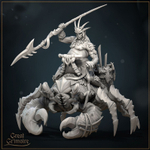 Орк Король на Крабе Vanguard: Idoneth Deepkin миниатюра для dnd, днд, pathfinder, фентези, Настольная игра, НРИ, Варгейм, РПГ