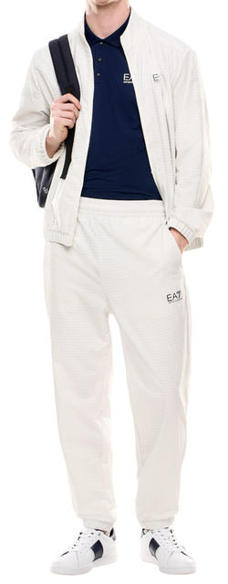 Мужской теннисный костюм EA7 Man Woven - белый