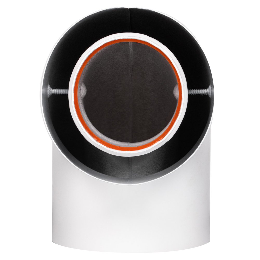 Отвод коаксиальный стартовый универсальный Royal Thermo 60/100, 90 гр.