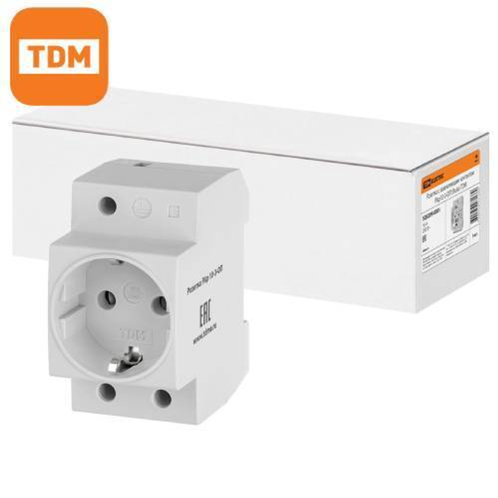 Розетка на DIN-рейку TDM SQ0209-0001