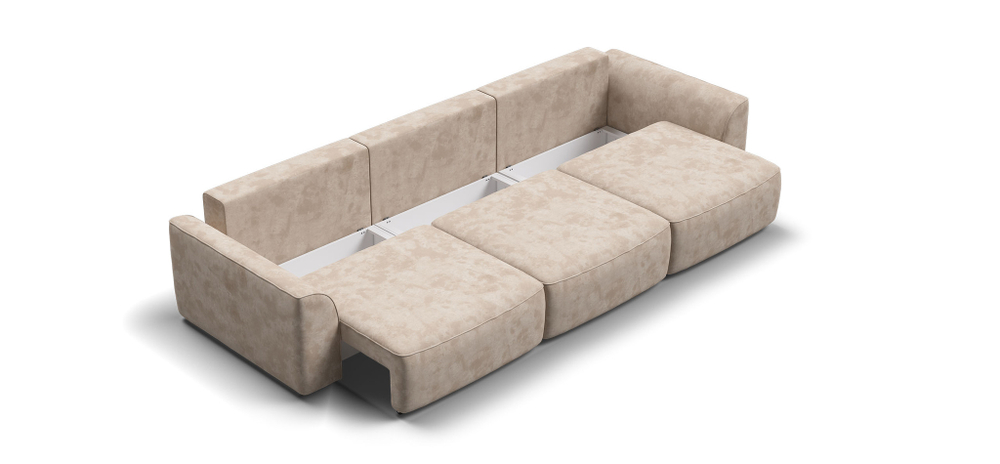 Диван KING MODOOL MAX Велюр Alkantara пепел