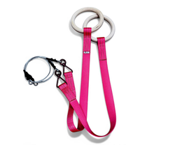 Кольца гимнастические - деревянные - комплект с подвесом