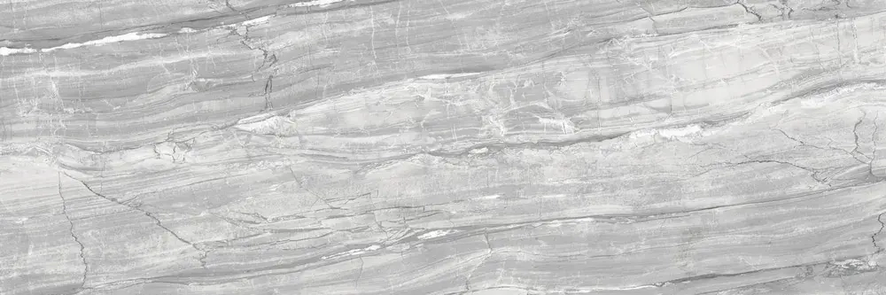 Настенная плитка ALMA Ceramica TWU93SGP77R Singapore 90x30 серая глянцевая под камень