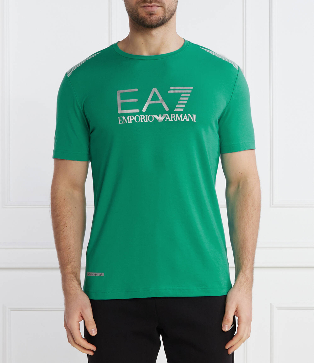 Футболка EA7 - зеленый(3DPT29 PJULZ)