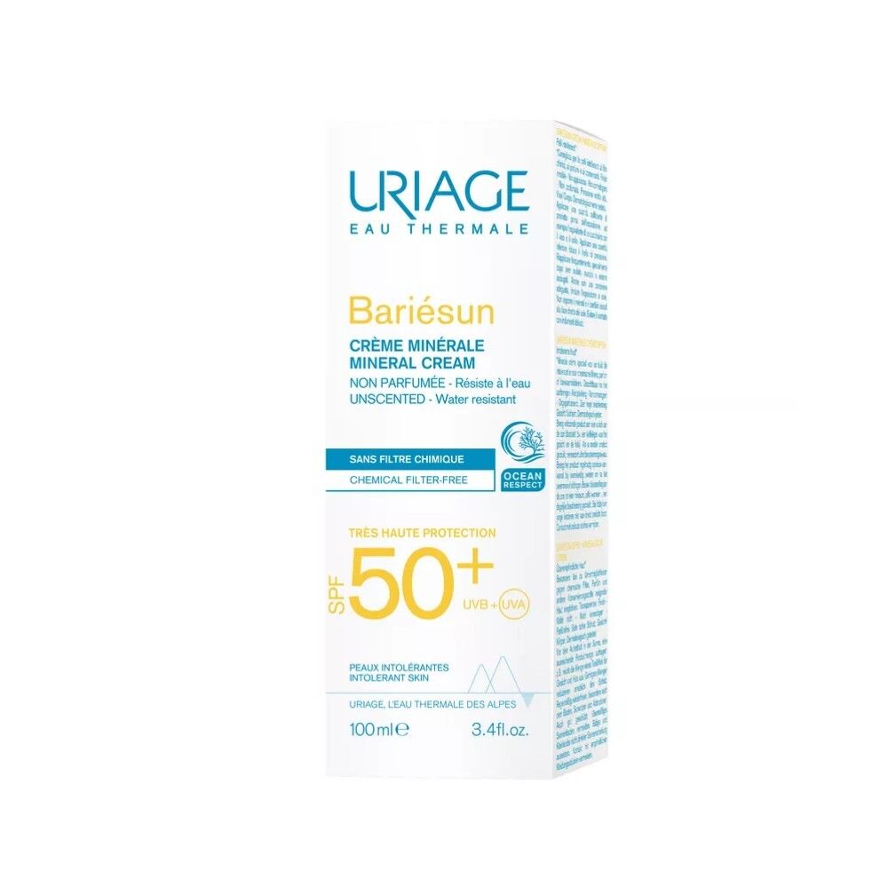 Uriage Bariesun Crème minérale Минеральный крем SPF 50+, 100 мл