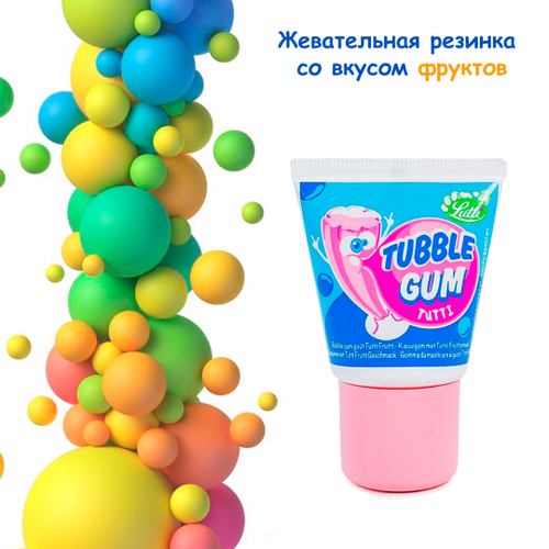 Жевательная резинка жидкая Lutti Tubble Gum Tutti Frutti 35 г