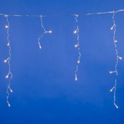 ULD-B1805-048-DTA WARM WHITE IP20 Бахрома светодиодная с контроллером. 1.8 м. 48 светодиодов. Теплый белый свет. Провод прозрачный. TM Uniel.