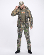 Демисезонный Костюм "CHAMELEON PRO" -5 (SoftShell, Forest Green/Beige)
