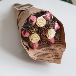 Шоколадный букет "Вкус Любви" с ягодой малиной, подарок на 8 марта, на День Рождения.