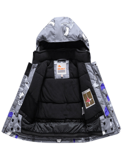 Горнолыжный костюм Valianly детский для мальчика серого цвета 9209Sr