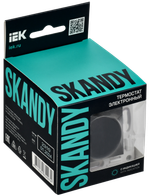 SKANDY Термостат электронный с индикацией SK-T01Bl черный IEK