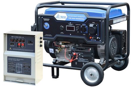 Генератор бензиновый TSS SGG 6000EHNA - [6 кВт / 26 А] с блоком АВР