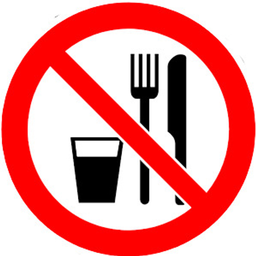 Р30 "Запрещается принимать пищу"