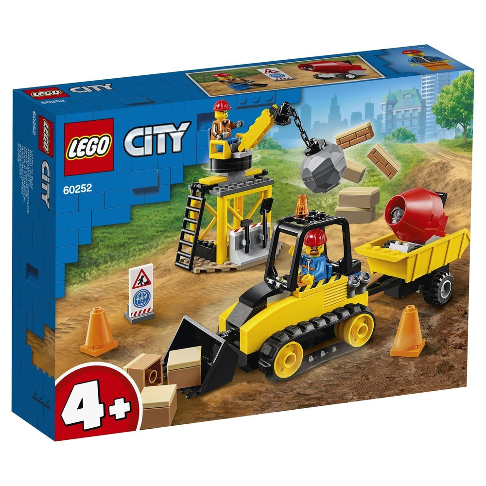 LEGO City: Строительный бульдозер 60252 — Construction Bulldozer — Лего Сити Город
