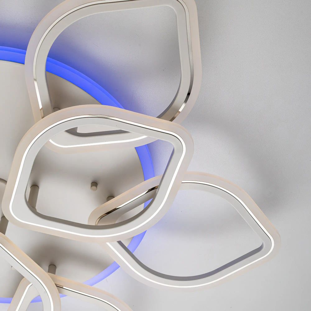 Citilux Ромби Смарт CL236A190E RGB Умная люстра Белая