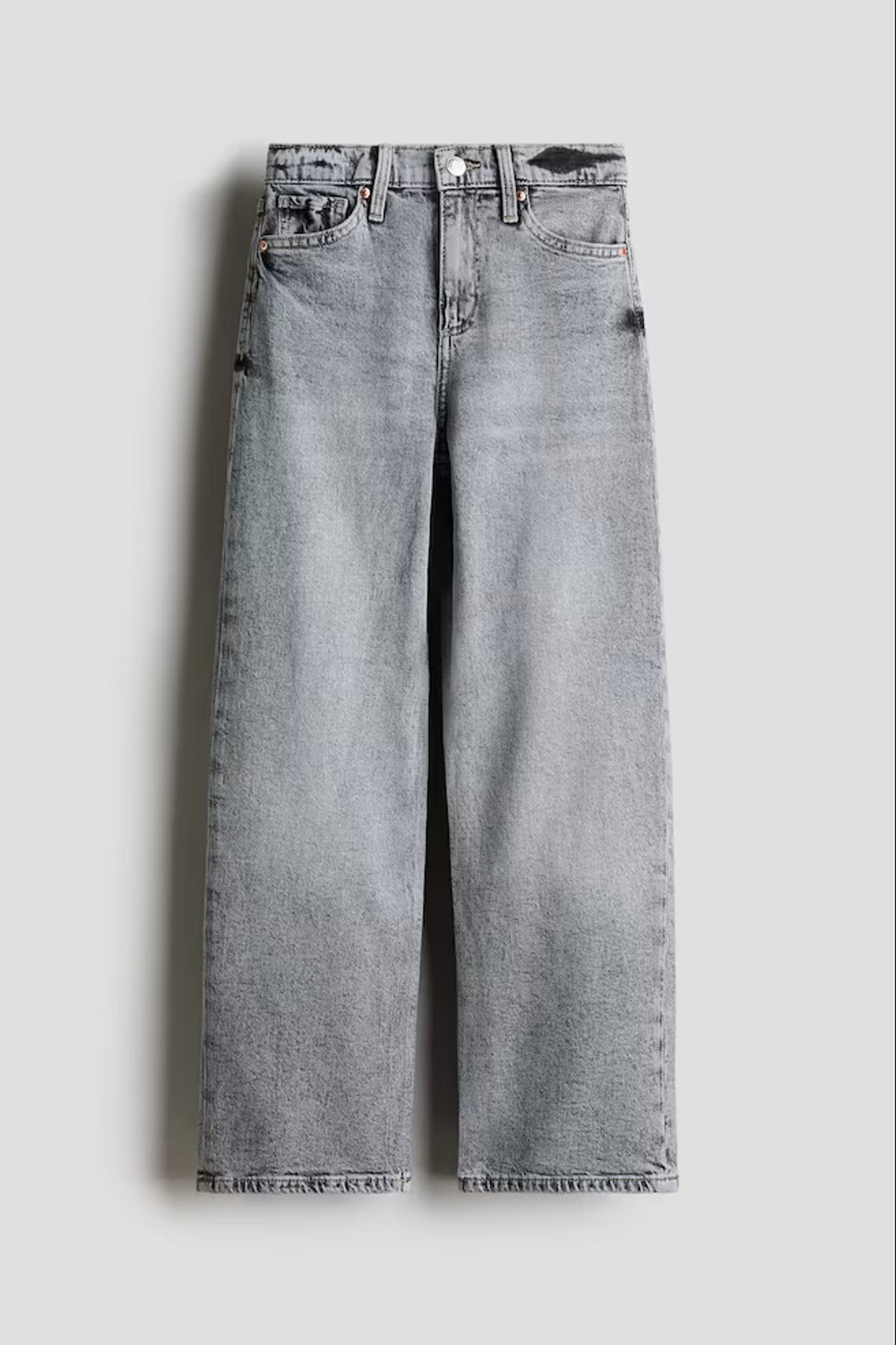 H&M Джинсы Wide Leg, светло-серый