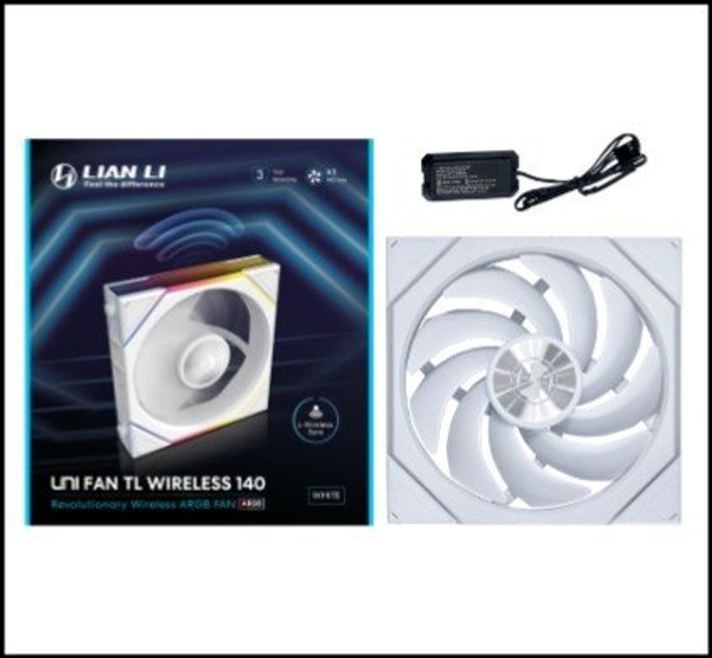 Вентилятор для корпуса Lian Li UNI FAN TL WIRELESS 140 REVERSE BLADE White G99.14RTL1W1W.00