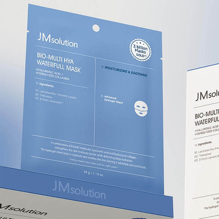JMsolution Тающая гидрогелевая маска с гиалуроновой кислотой Bio-Multi Hya Waterfull Mask
