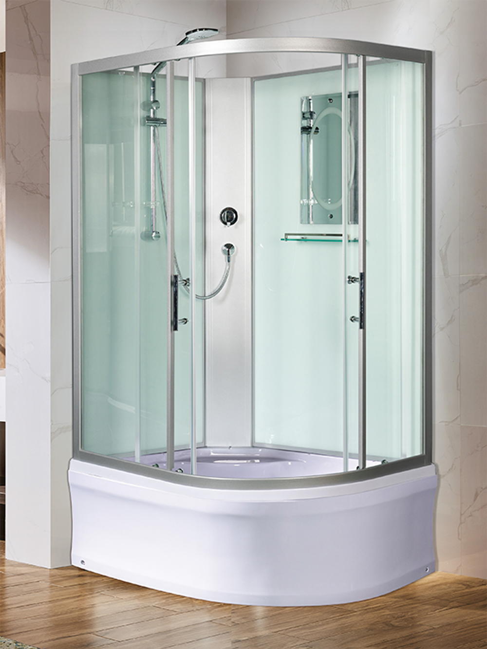 Душевая кабина WeltWasser  WW500 HALLE 1201 L 1200х900х2170 мм 10000003250