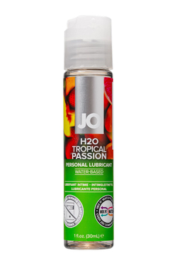 Лубрикант на водной основе с ароматом тропических фруктов JO Flavored Tropical Passion - 30 мл.