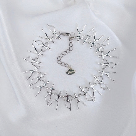 "Человечки" браслет в серебряном покрытии из коллекции "Цирк" от Jenavi