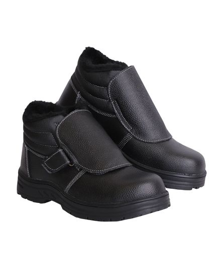 Ботинки сварщика зимние "Сириус-Титан", кожа, ПКП, иск.мех, Нитрил