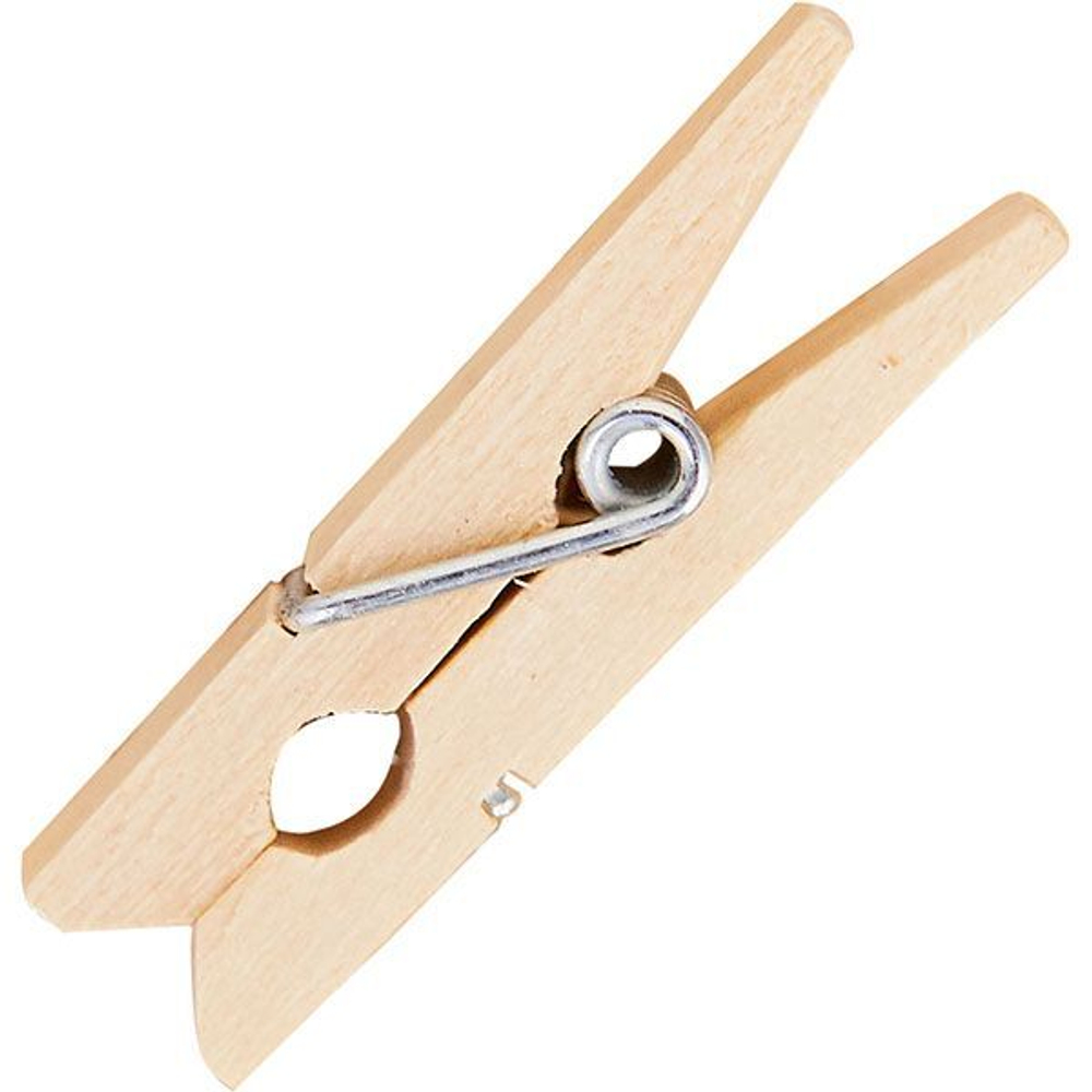 Прищепки-мини д/бокала[500шт];сосна;,L=35,B=9мм;св. дерево (Цвет: бежевый)