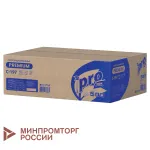 Полотенца бумажные 200 шт., PROtissue (H3) PREMIUM, 2-слойные, белые, КОМПЛЕКТ 20 пачек, 22х21 см, V-сложение, С197, C197